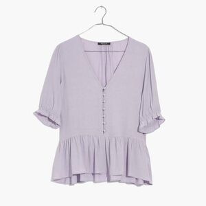 Madewell Country and Ruffle Hem Top